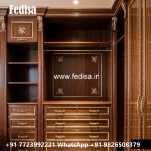 Elegant Wardrobe Design with Mirror Panels No-2771