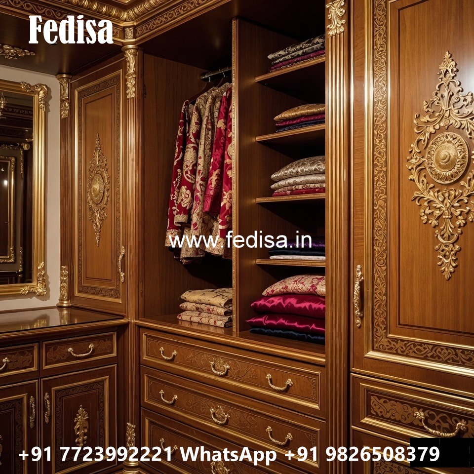 Wardrobe Design with Luxury Wooden Finish No-2822