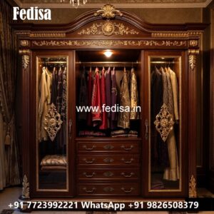 Modern Sliding Wardrobe Design with Mirrors No-2837