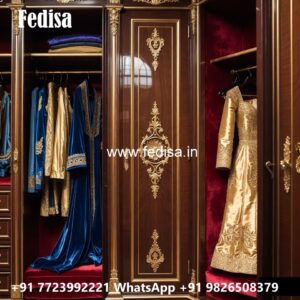 Elegant Wardrobe Design with Rich Texture No-2839
