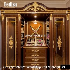 Elegant Wardrobe Design with Custom Shelves No-2869