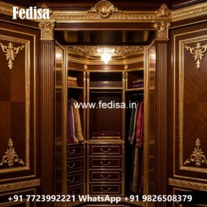 Modern Wardrobe Design with Decorative Panels No-2908