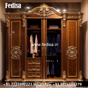 Stylish Wardrobe Design with Sleek Texture No-2916