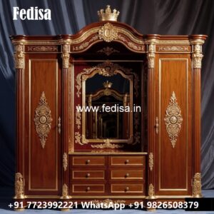 Elegant Wardrobe Design with Decorative Mirrors No-2924
