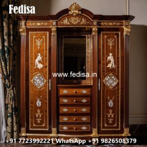 Smart Wardrobe Design with Elegant Storage No-2927