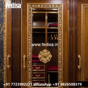 Stylish Sliding Wardrobe Design with Glass Finish No-2940