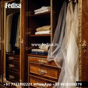 Luxury Wardrobe Design with Mirror Elegance No-2952