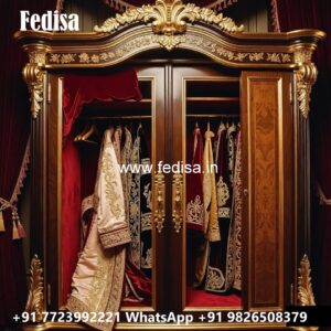 Stylish Wardrobe Design with Decorative Elements No-2960