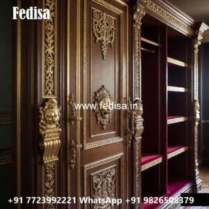 Stylish Wardrobe Design with Custom Features No-2967