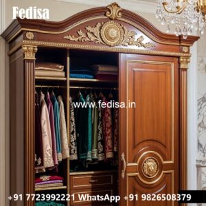 Elegant Wardrobe Design with Modern Mirror Finish No. 2984