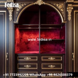 Classic Wardrobe Design with Carved Doors No-3329