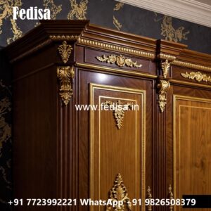 Classic Wardrobe Design with Premium Wood No-3343