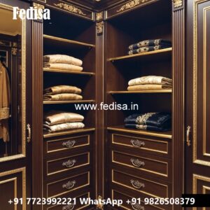 Wooden Wardrobe Design with Classic Elegance No-3346