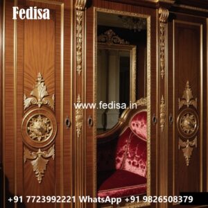 Antique Wooden Wardrobe Design for Homes No-3353