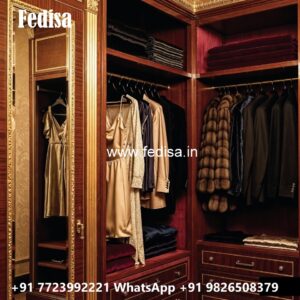 Traditional Wardrobe Design with Custom Features No-3379
