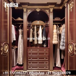 Classic Closet Design with Decorative Mirrors No-3381