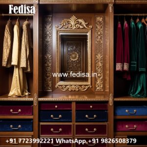 Classic Wardrobe Design with Artistic Details No-3388