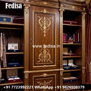 Wooden Wardrobe Design with Vintage Charm No-3394