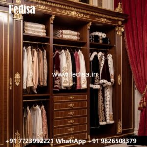 Classic Wardrobe Design with Rich Carvings No-3411