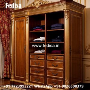 Elegant Wardrobe Design with Antique Style No-3412