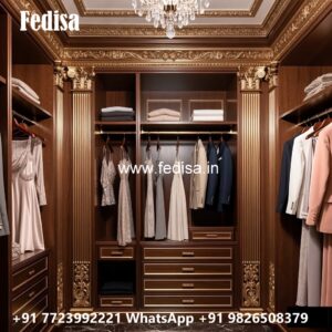 Traditional Wardrobe Design with Elegant Storage No-3421