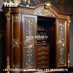 Royal Classic Wardrobe with Mirror Finish No-3424