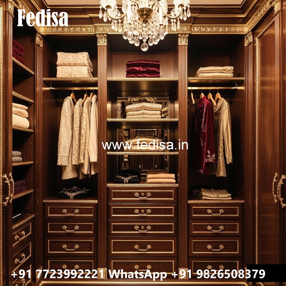 Elegant Wardrobe Design with Handcrafted Beauty No-3425