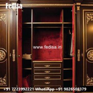 Traditional Wardrobe Design with Artistic Details No-3450