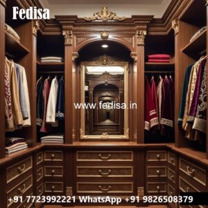 Elegant Bedroom Closet with Wooden Beauty No-3459