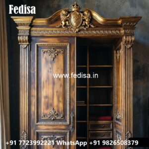 Royal Wooden Closet with Artistic Craftsmanship No-3467
