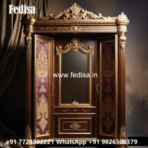 Classic Wardrobe Design with Decorative Mirrors No-3481