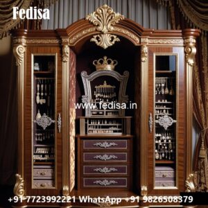 Vintage Closet Design with Premium Wood No-3484