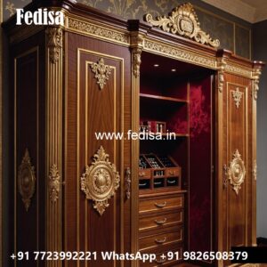 Elegant Wardrobe Design with Antique Inspiration No-3489
