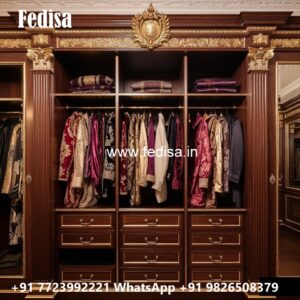 Traditional Closet Design with Artistic Finish No-3504