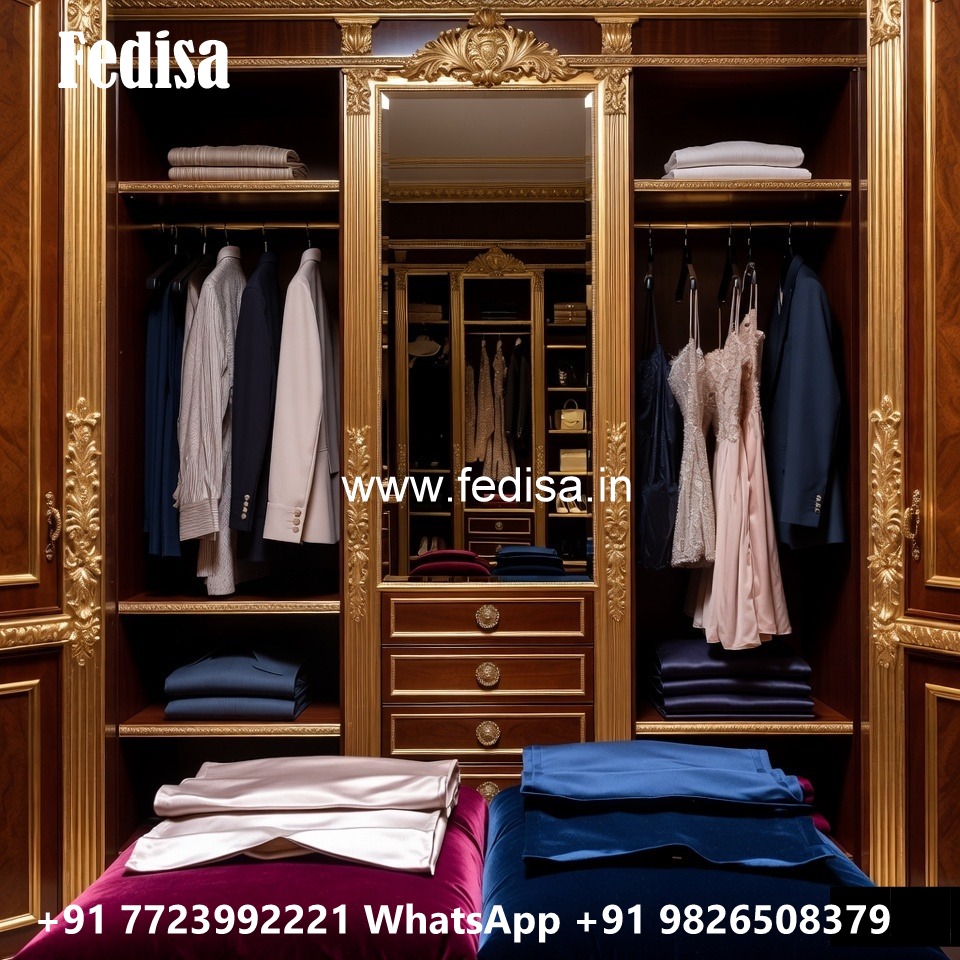 Vintage Wooden Closet with Luxury Touch No-3506