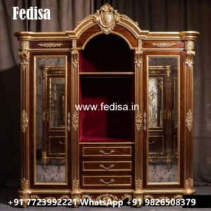 Classic Bedroom Closet with Wooden Texture No-3508