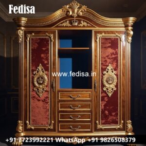 Luxury Traditional Wardrobe with Mirror Finish No-3509