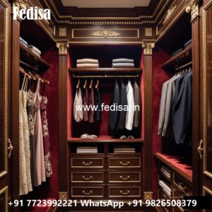 Premium Wooden Wardrobe with Artistic Details No-3516
