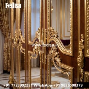 Traditional Wardrobe Design with Elegant Mirrors No-3517