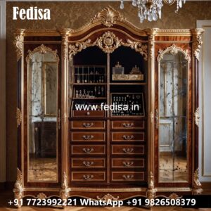 Traditional Wooden Closet with Elegant Details No-3528