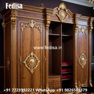 Classic Wardrobe Design with Rich Wooden Style No-3533