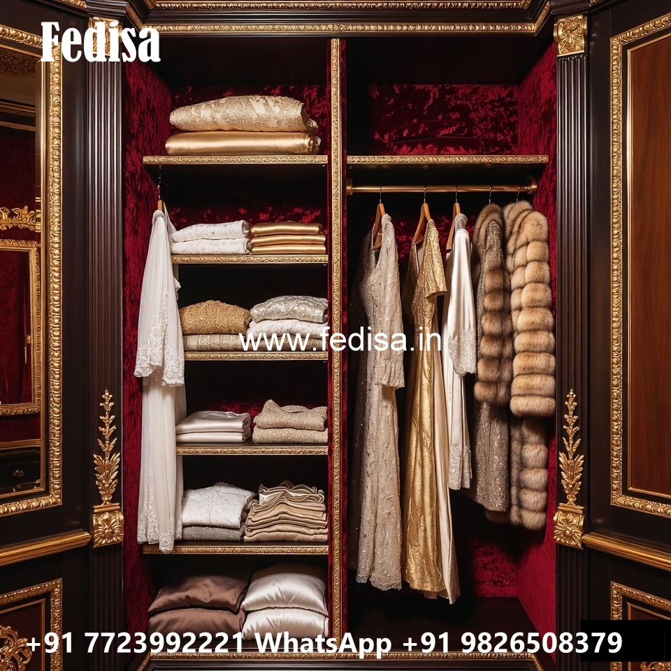 Classic Wooden Wardrobe with Artistic Charm No-3540