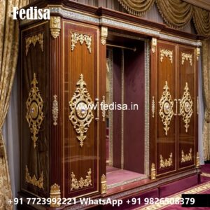 Elegant Wardrobe Design with Decorative Storage No-3542