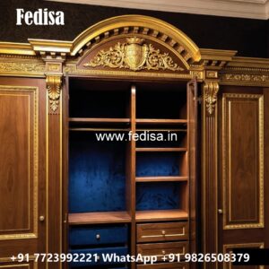 Royal Wardrobe Design with Rich Carvings No-3544