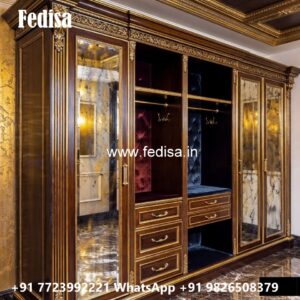 Elegant Wardrobe Design with Premium Wood Beauty No-3562