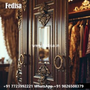 Premium Wardrobe Design with Decorative Details No-3583