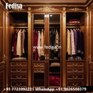 Classic Wardrobe Design with Wooden Sophistication No-3586