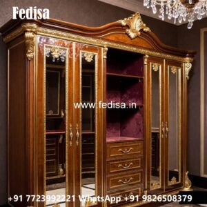 Beautiful Wardrobe Design with Mirror Finish No-3609