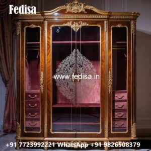 Luxury Wardrobe Design with Glossy Finish No-3638