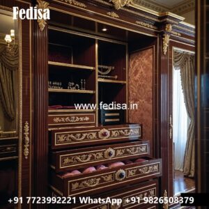 Elegant Wardrobe Design with Smart Features No-3682
